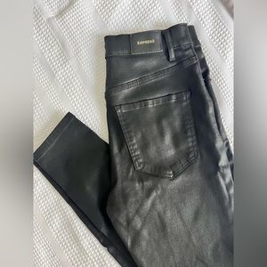 Express black skinny jeans
